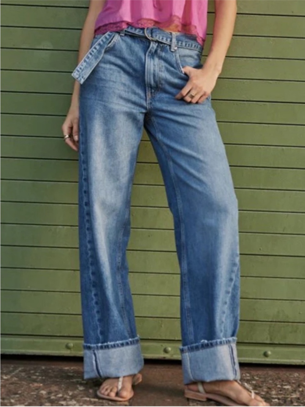 NWT We The Free Eastbay Cuffed Straight Jean-Spunky